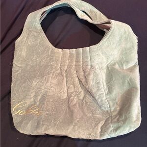 Goldie Limited Edition Green Crushed Velvet Tote